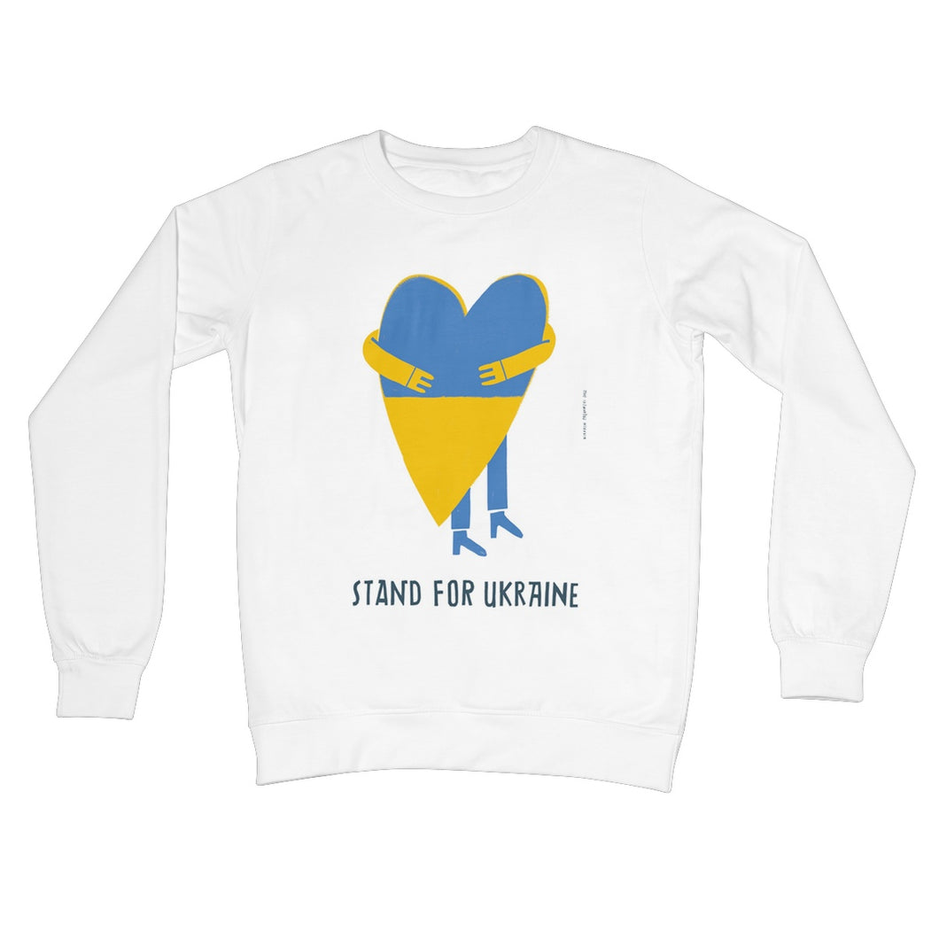 Stand For Ukraine Crew Neck Sweatshirt