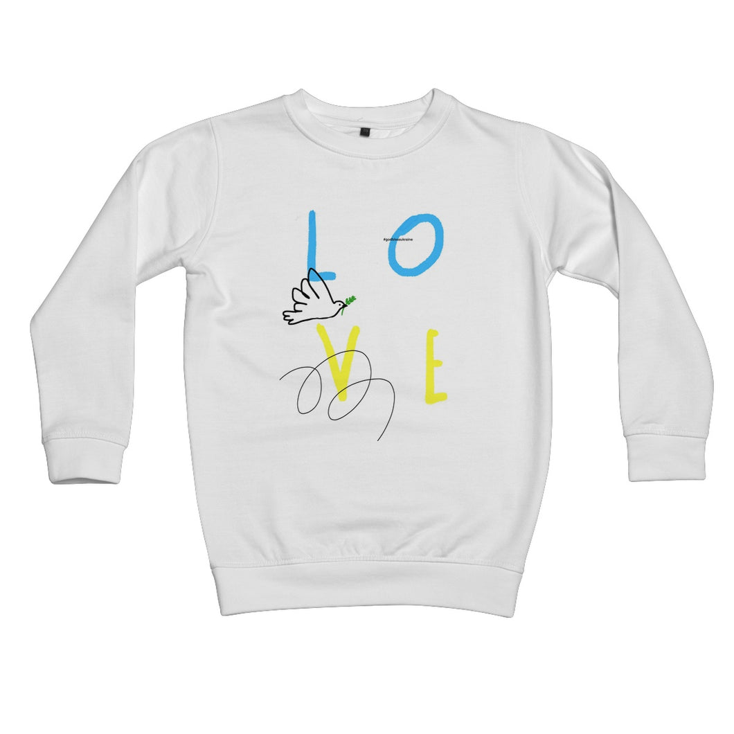 Love for Ukraine Kids Sweatshirt