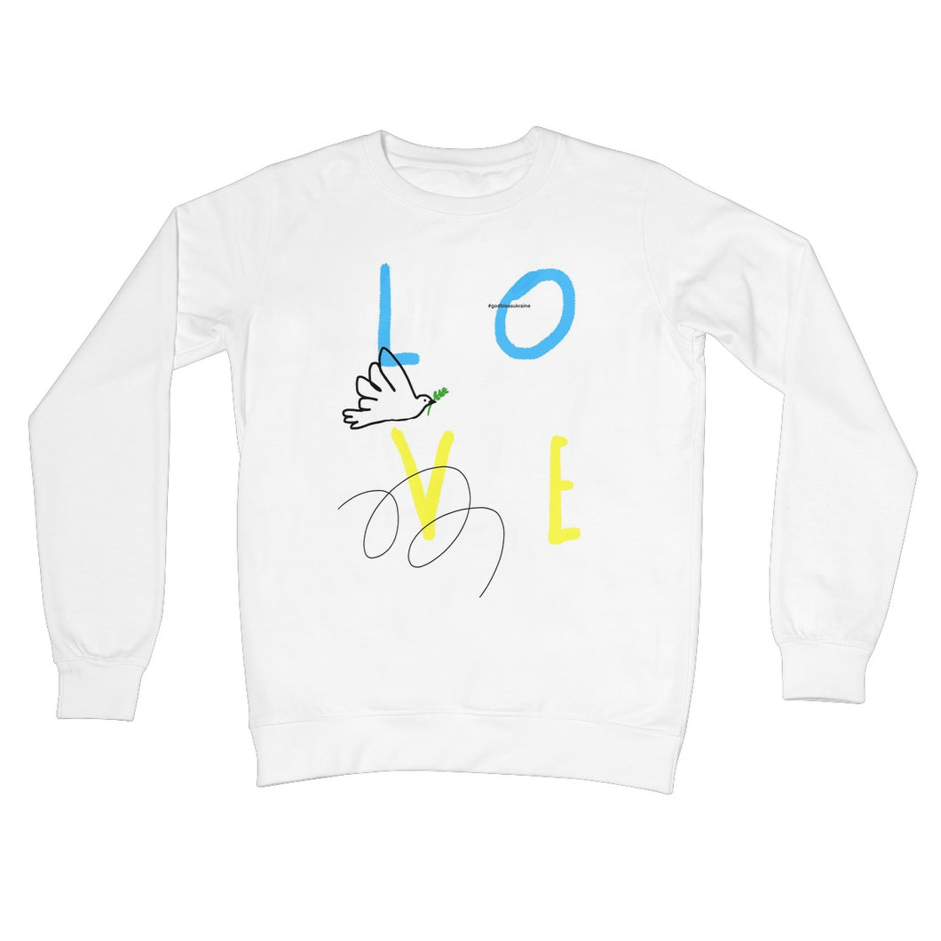 Love for Ukraine Crew Neck Sweatshirt